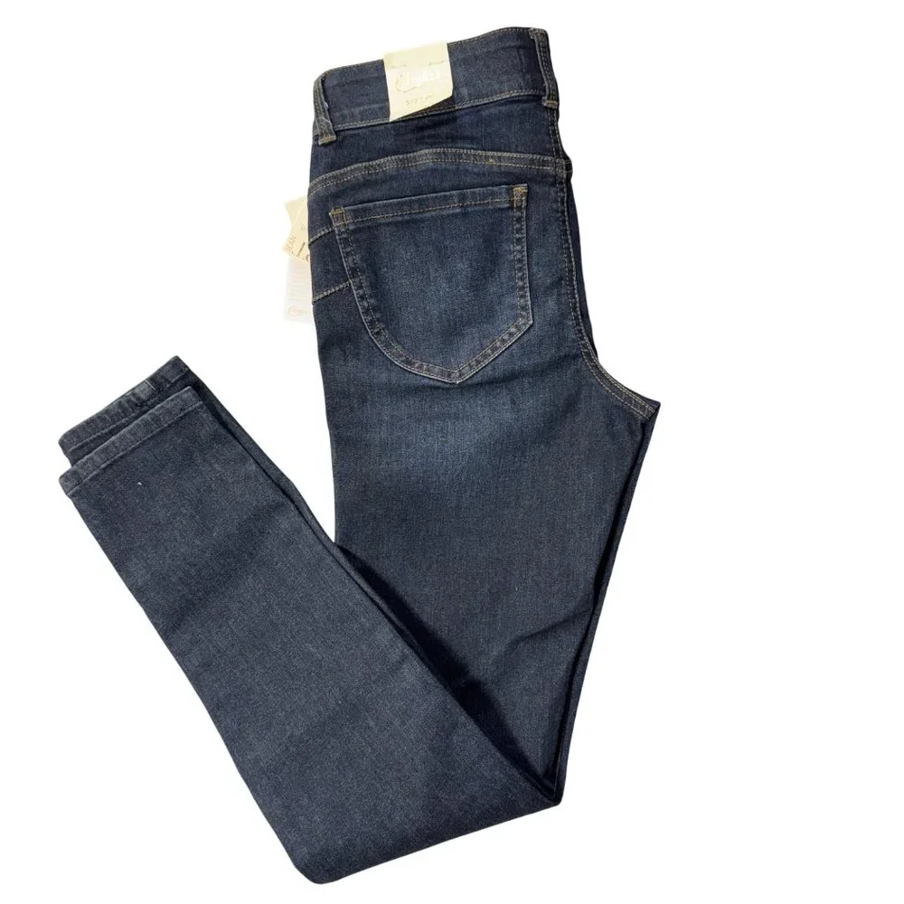 Candies Skinny Jeans Size 5/27W Dark Wash‎ Denim Stretch Sculpt Jeans Push Up - Picture 2 of 10